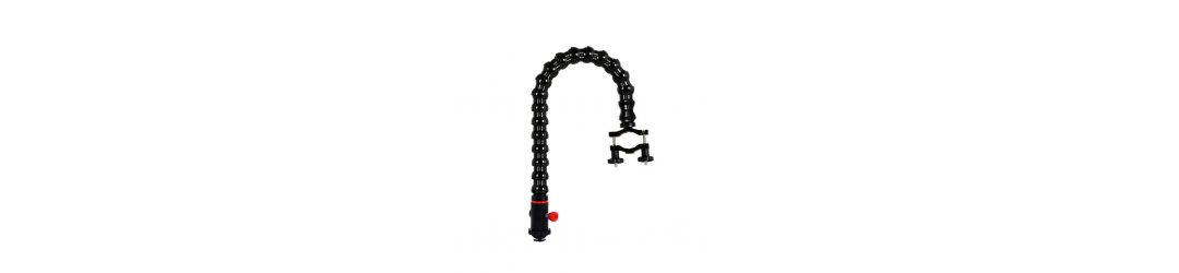 Cold Shoe with Quick Release and Flex Arm Pipe Clamp Leng 50 cm