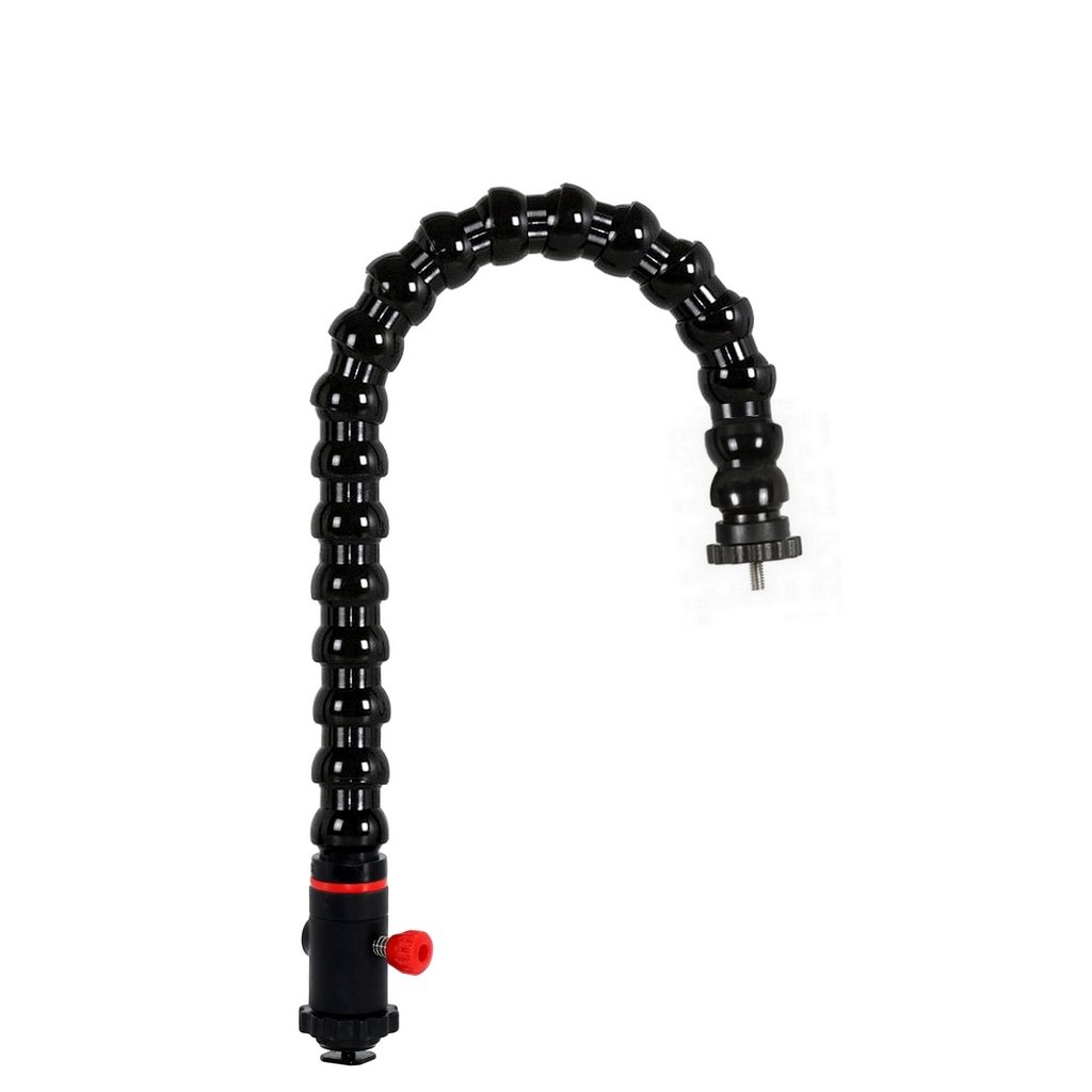 Sabot de Flash avec Dégagement Rapide et Bras Flexible Filet 1/4 Mâle Photographique Long 50 cm