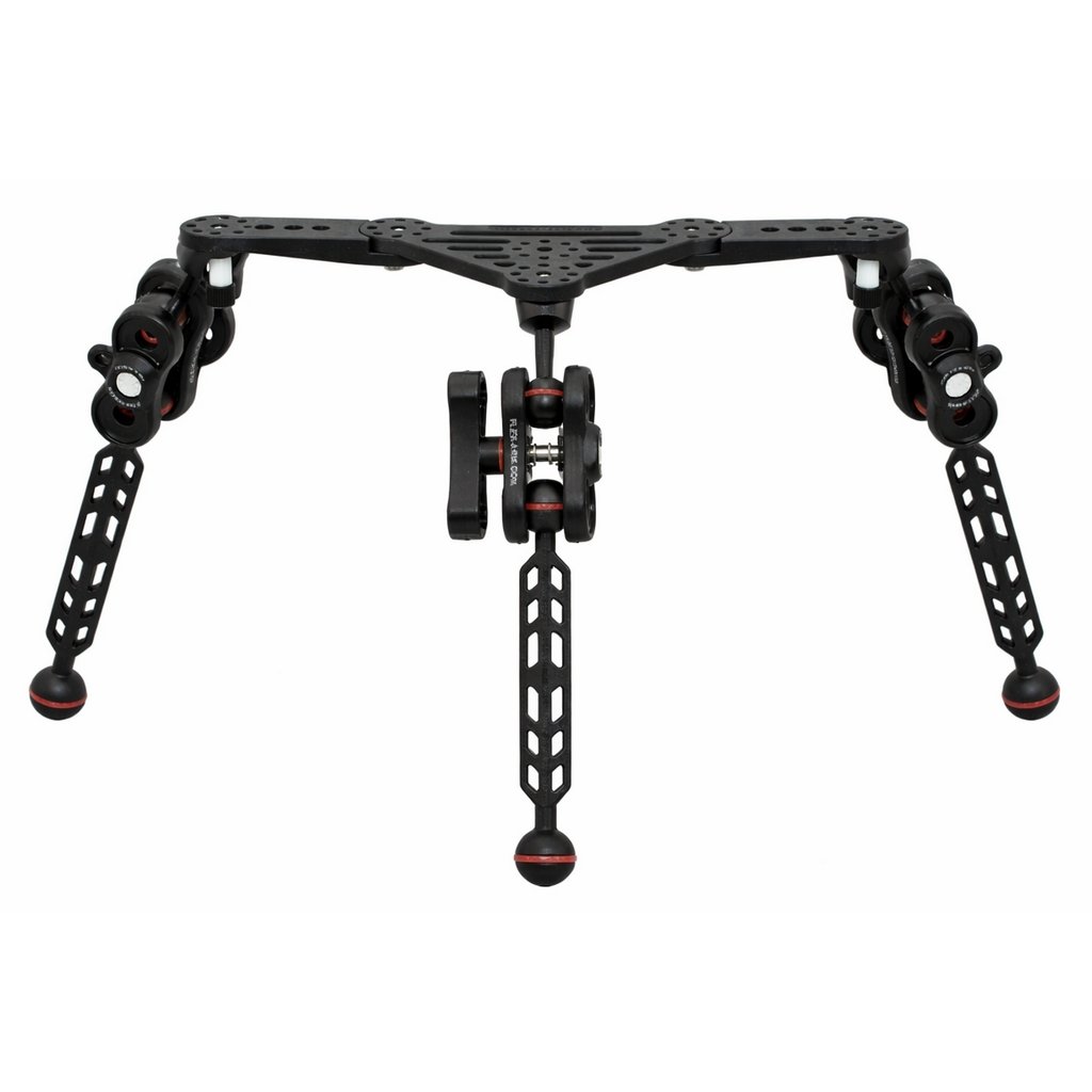 Trípode Subacuático XL con Brazo Doble Bola