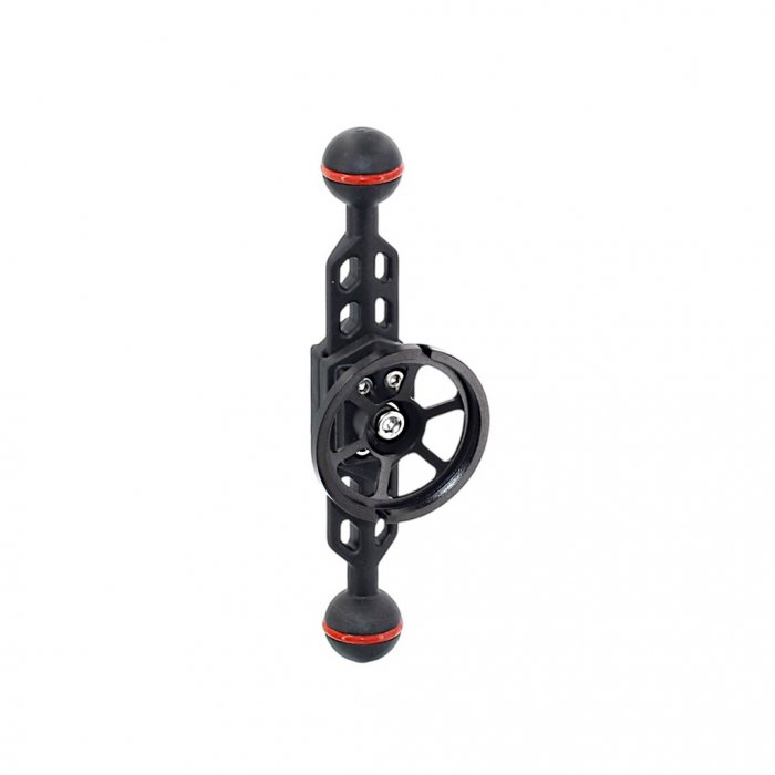 Plastic Carbon Arm with Double 1-inch Ball Length 18 cm and Lens Holder M52