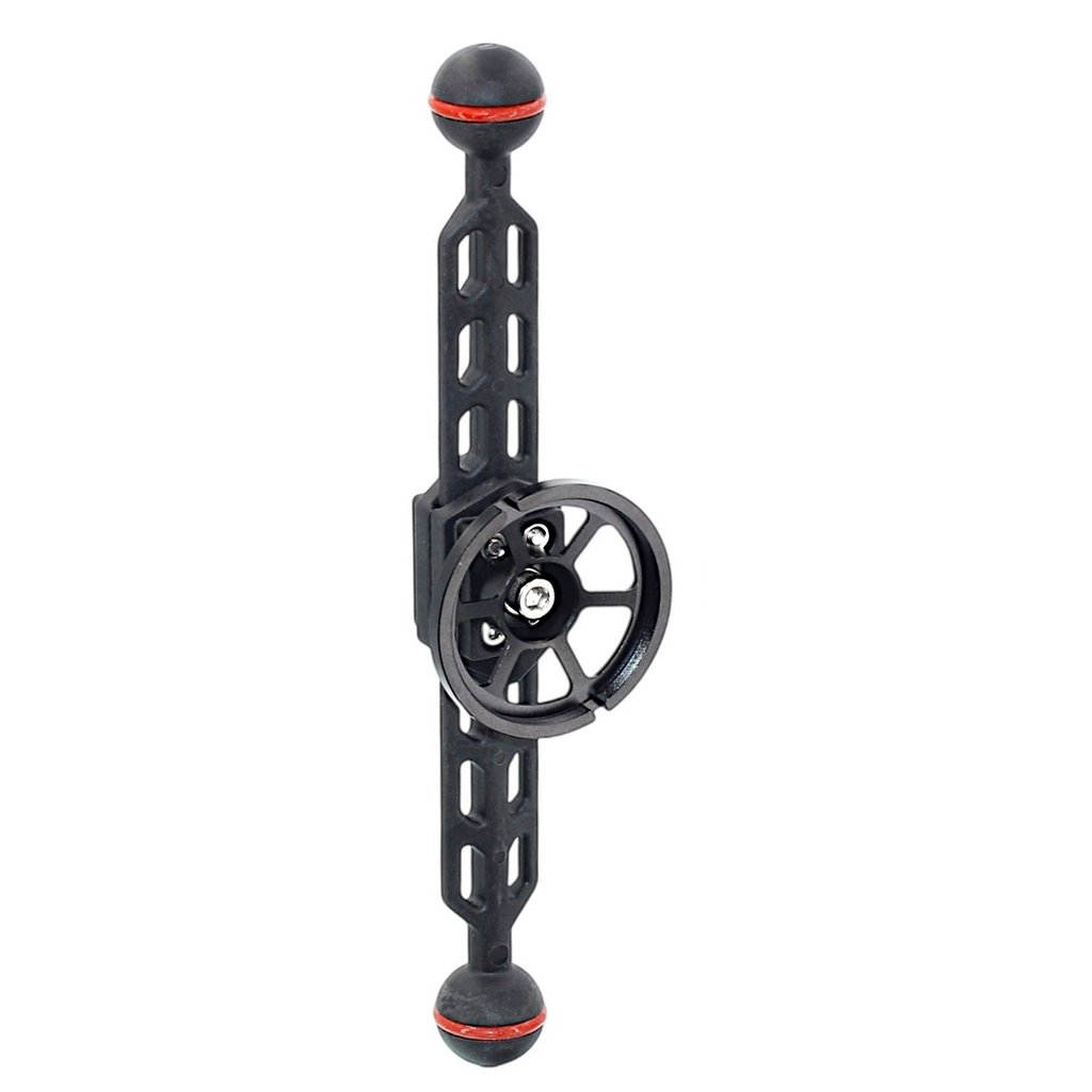 Plastic Carbon Kugelarm mit Kugeln 25 mm Länge 24 cm und Linsenhalter M52