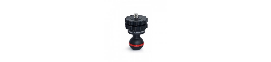 1-Inch Ball Mount with 1/4-20 UNC Male Threaded  for Cameras