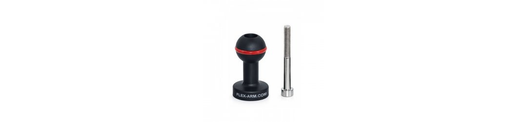 1-Inch Ball with M6 Thread for Carbon Fiber Arms L 50 mm