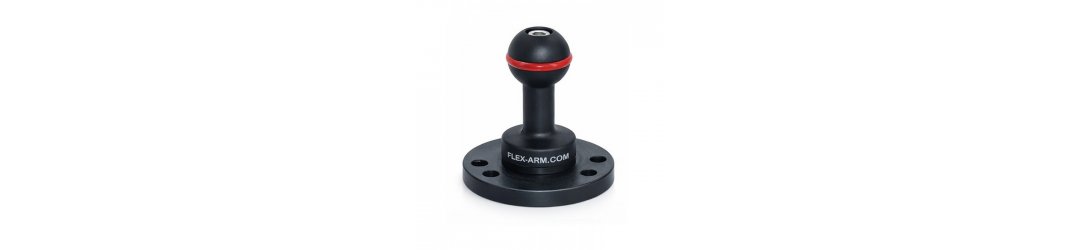 Base Ronde AMPS Ø 60 mm avec Boule 25 mm