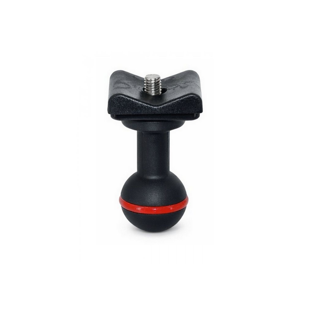 1-Inch Ball Mount Adapter for Lights With 1/4 Unc Screw