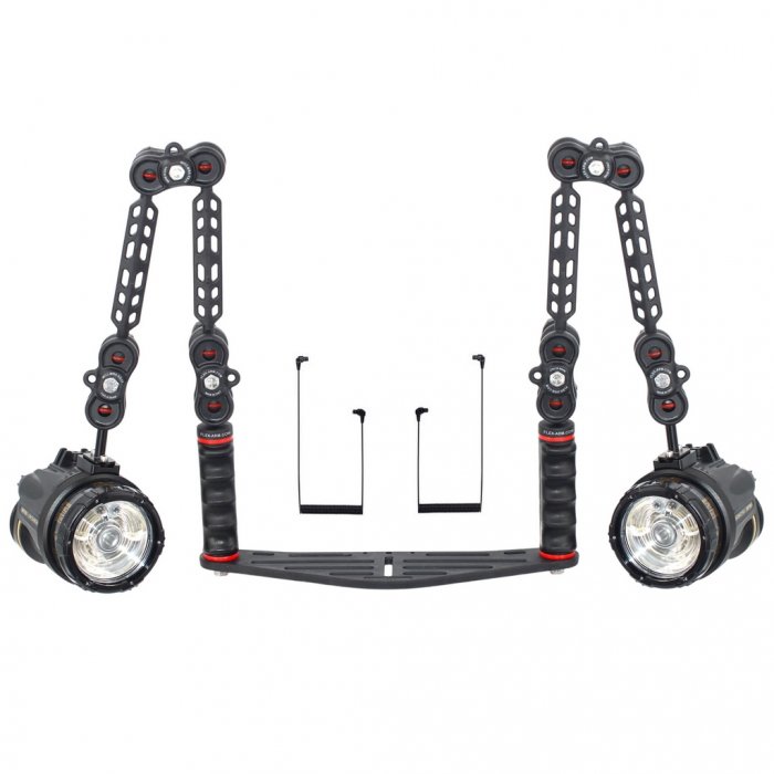 Pack Platine avec Double Flash Sea and Sea YS-D130R et Câble Fibre Optique