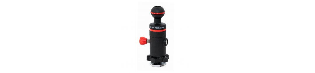 Sabot de Flash avec Dégagement Rapide Boule 25 mm
