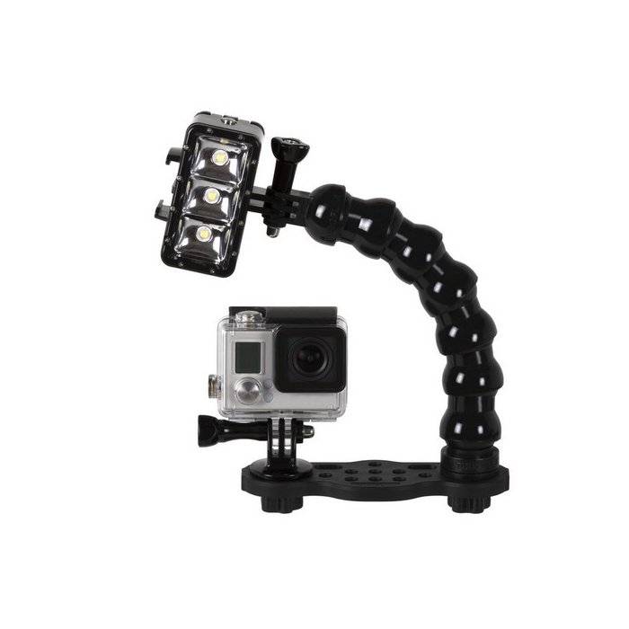 GO-TRAY Underwater Bracket With 3/4 Flex Arm Adapter for Qudos