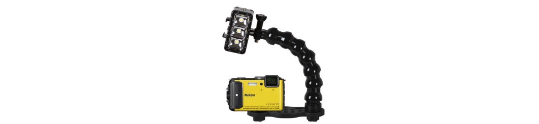 GO-TRAY Underwater Bracket With 3/4 Flex Arm Adapter for Qudos