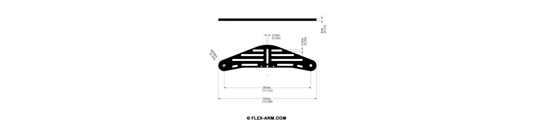 Underwater Camera Housing Tray With Handles 3/4 Flex Arm Base