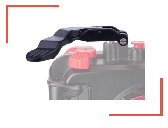 Extended Shutter Release Lever Olympus TG7 Housing