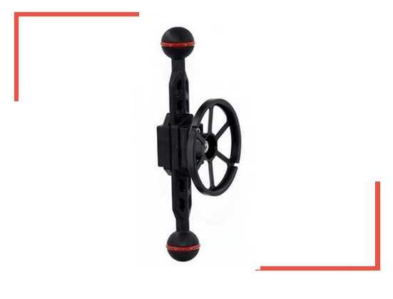 plastic carbon arm with double 1-inch ball length 18-24 cm and lens holder m52